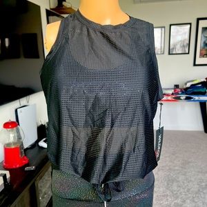 Ladies Open Back Mesh Workout Top brand new!